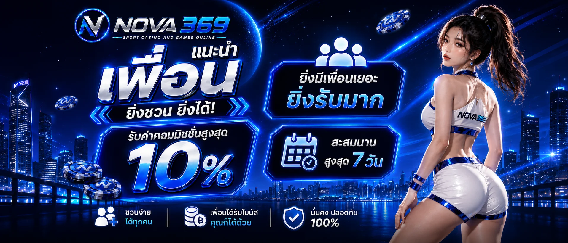 NOVA369 เว็บตรง คาสิโนออนไลน์ สล็อต แทงบอล ฝากถอนไว